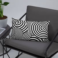 Hypnotic Spiral Throw Pillow