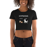 "Hypnosis Before and After" Funny Women’s Crop Tee
