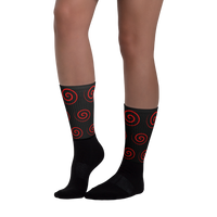 Red Spiral "Hypnotic" Socks