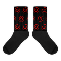 Red Spiral "Hypnotic" Socks