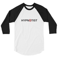 "Hypnotist" 3/4 sleeve raglan shirt