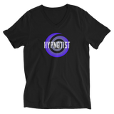 "HYPNOTIST" with spiral Unisex Short Sleeve V-Neck T-Shirt