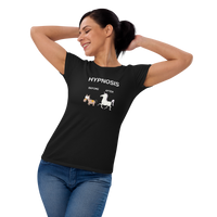 "Hypnosis Before and After" Funny Ladies' short sleeve t-shirt