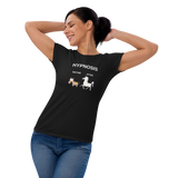 "Hypnosis Before and After" Funny Ladies' short sleeve t-shirt