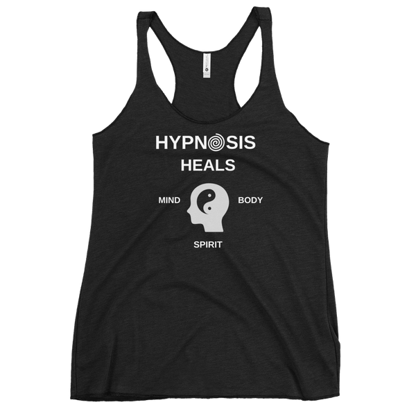 "HYPNOSIS HEALS" Women's Racerback Tank
